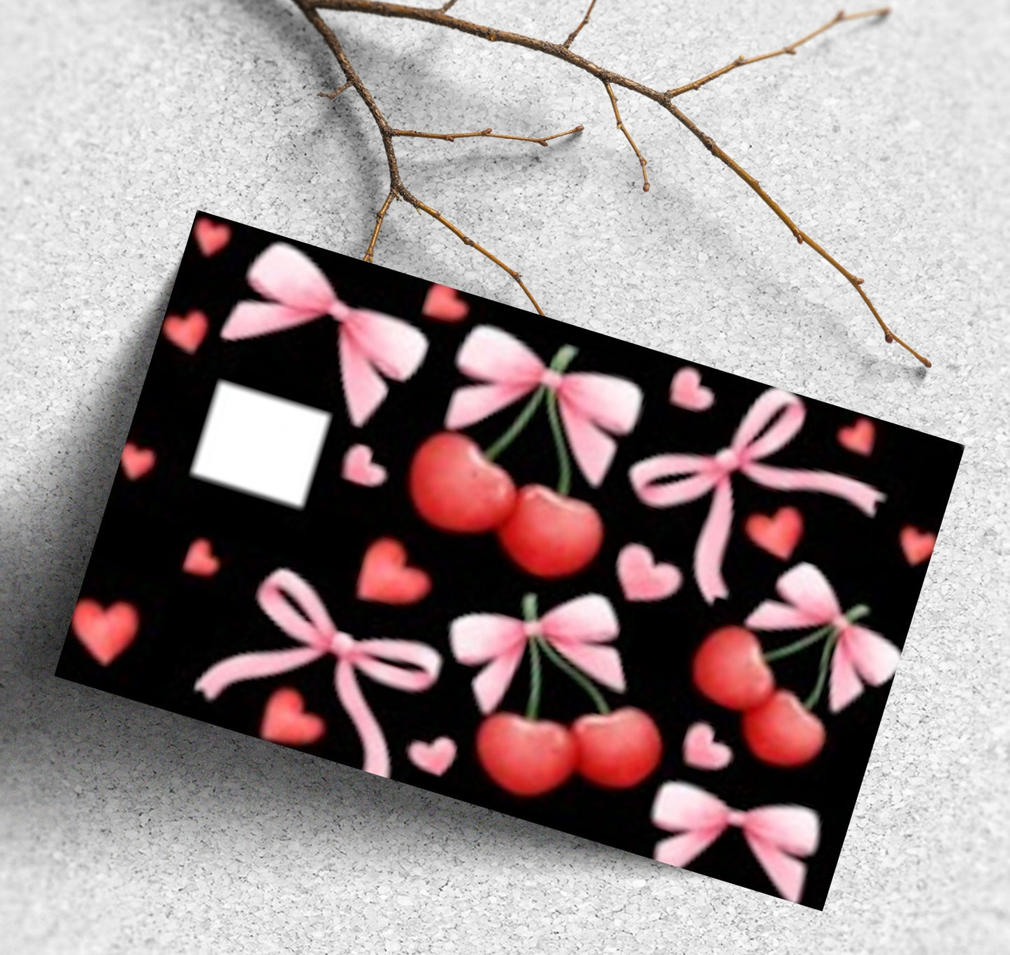 Cherries & Bows Credit Card Wrap