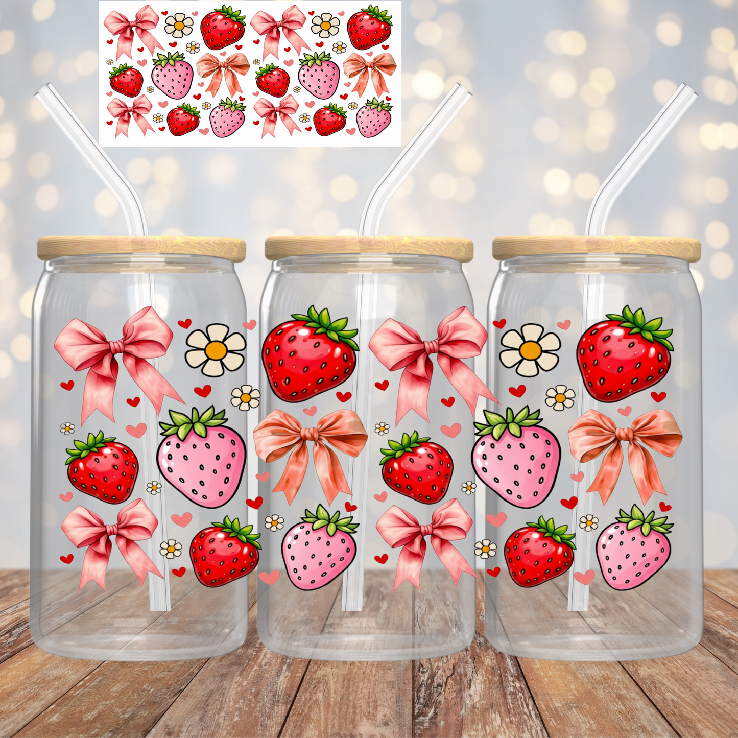Strawberries & Bows