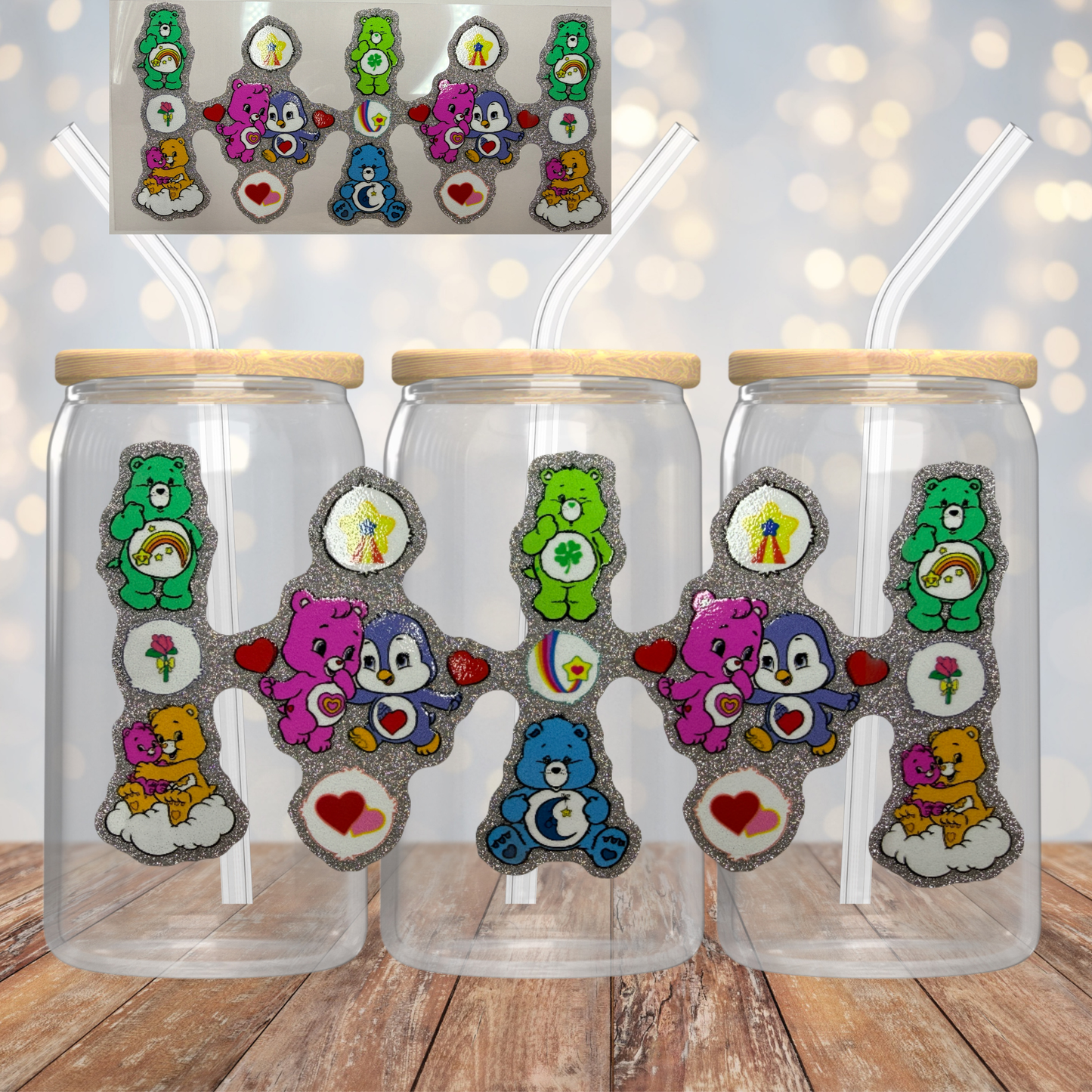Care Bears (Glitter Wrap)