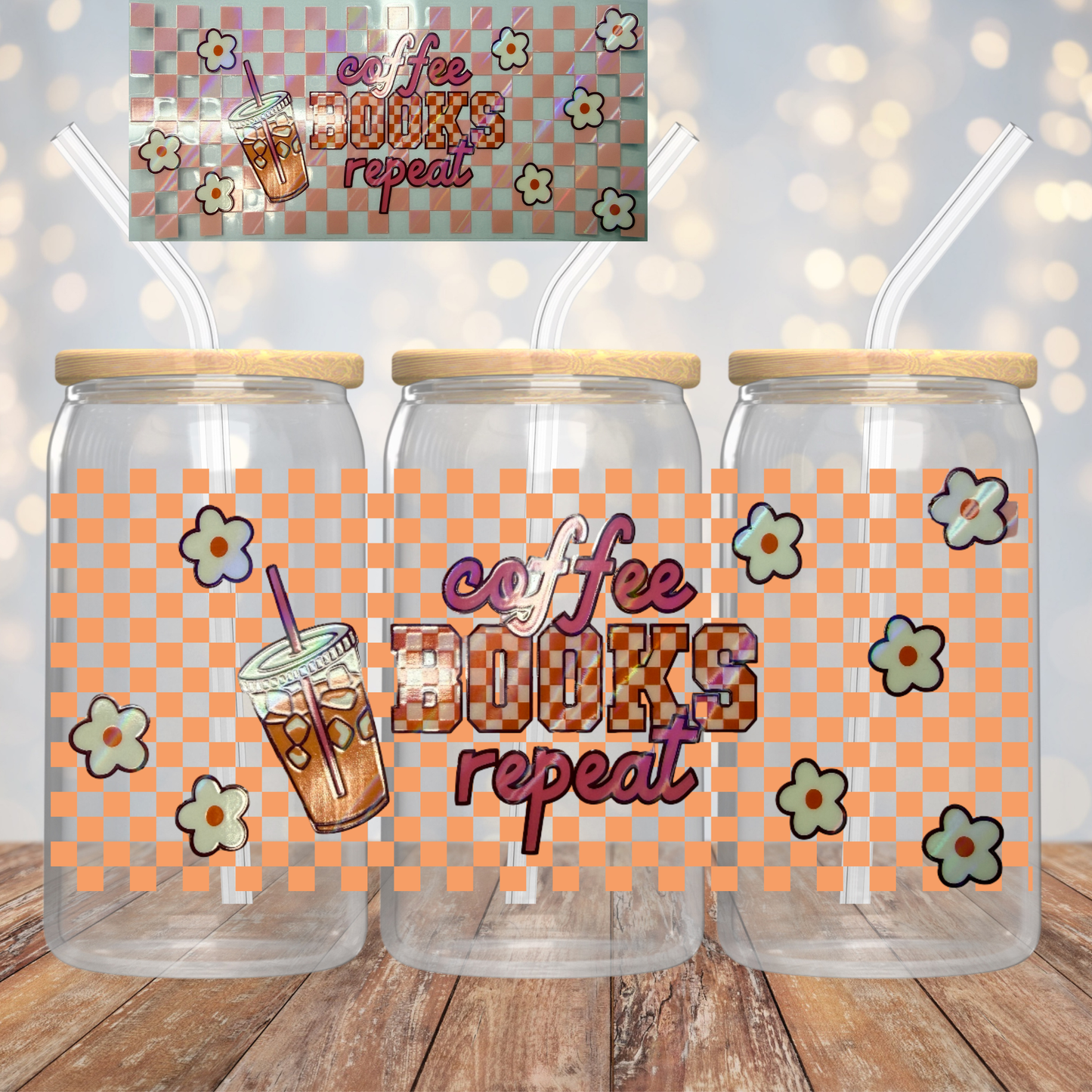 Holographic Coffee Books Repeat