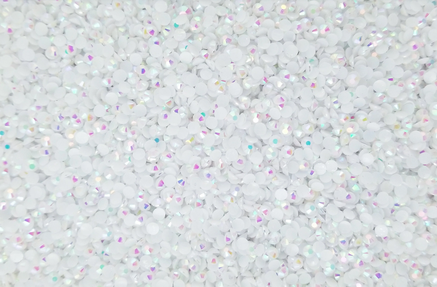 AB Jelly Flatback Resin Rhinestones.