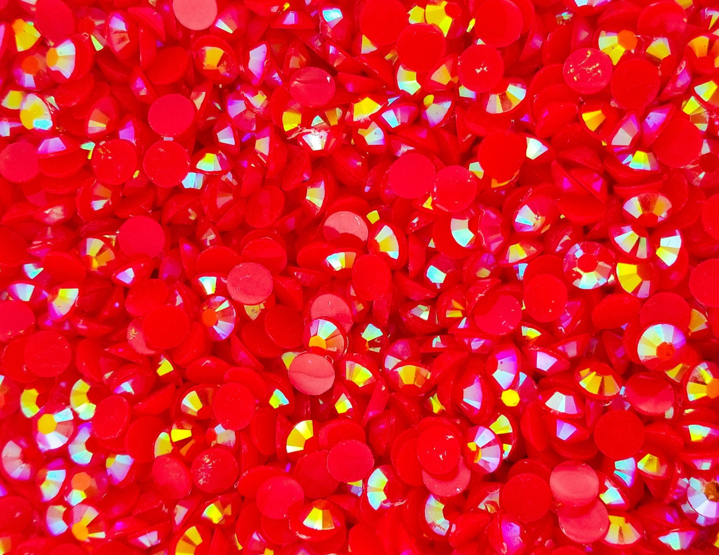 AB Jelly Flatback Resin Rhinestones.
