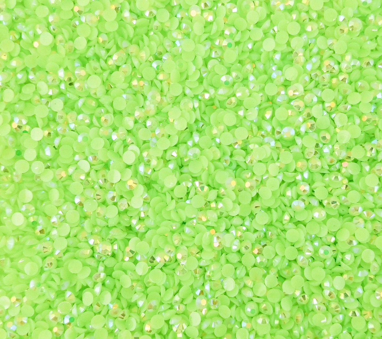 AB Jelly Flatback Resin Rhinestones.