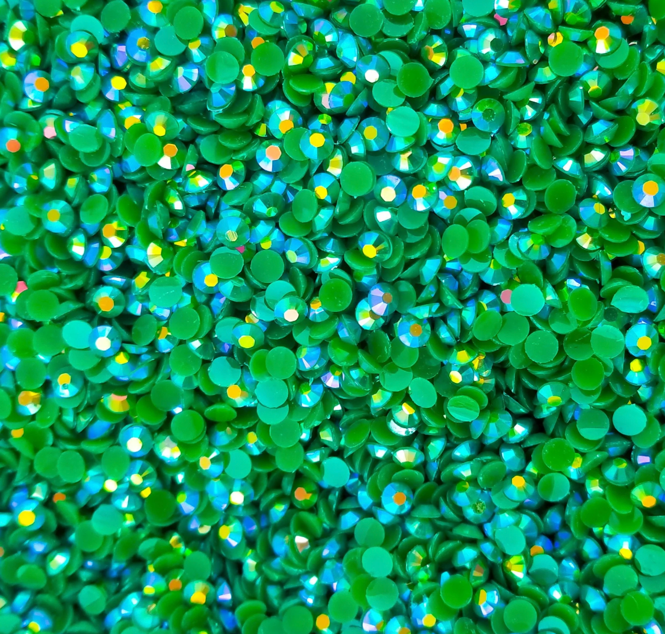 AB Jelly Flatback Resin Rhinestones.