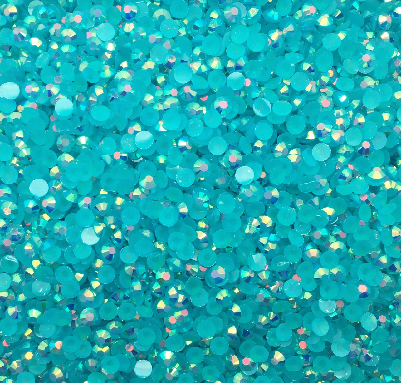 AB Jelly Flatback Resin Rhinestones.
