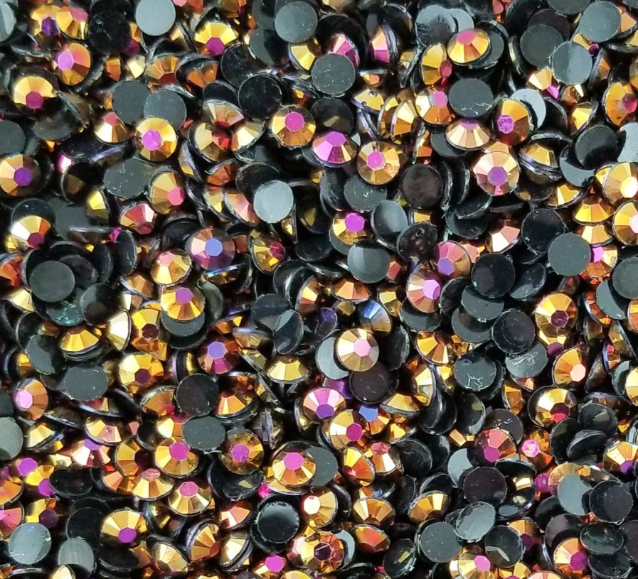 AB Jelly Flatback Resin Rhinestones.