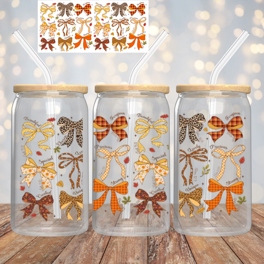 Bows - Beautiful, Chosen, Special, Precious, Strong, Unique