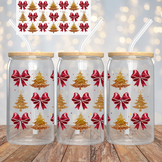 Red Bows and Christmas Trees