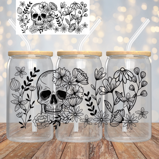 Skull/Flowers