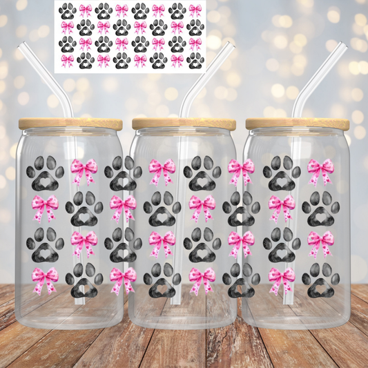 Pink Bows & Paw Prints