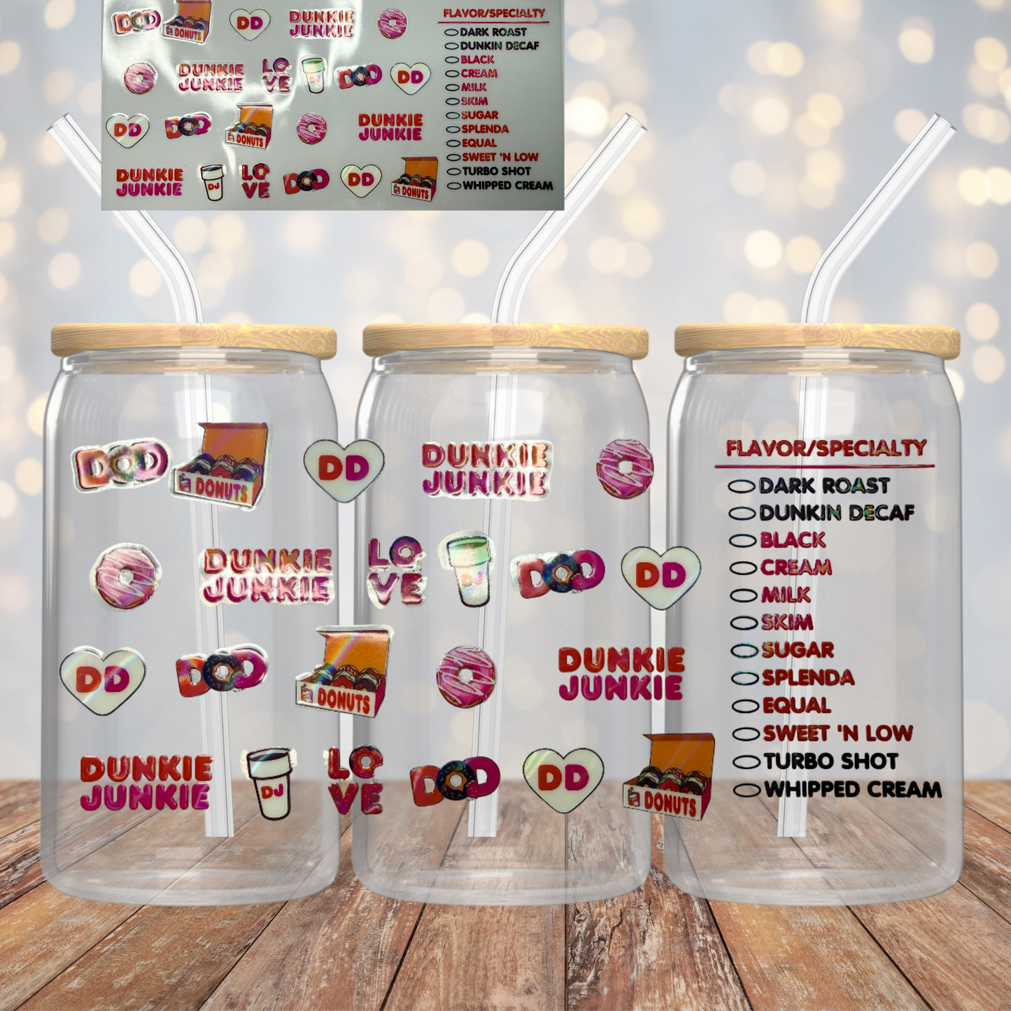 Holographic Dunkie Junkie