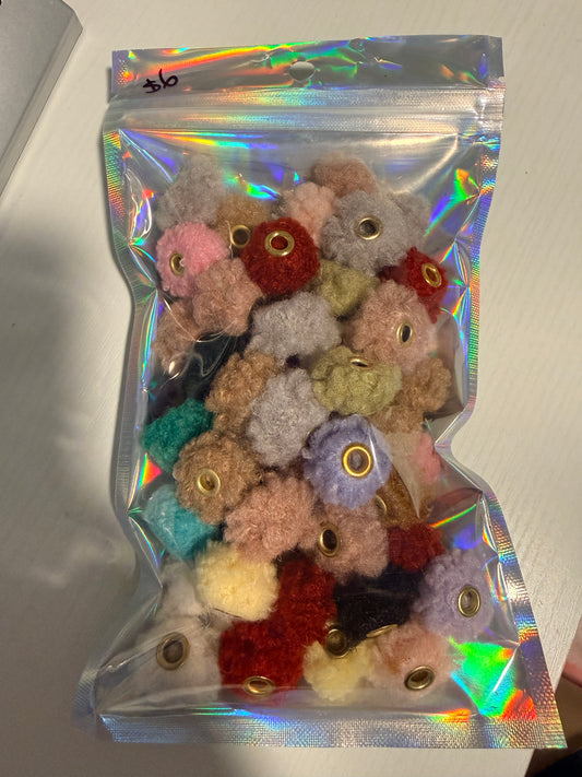 Pom Pom Beads (20mm)(57pcs)