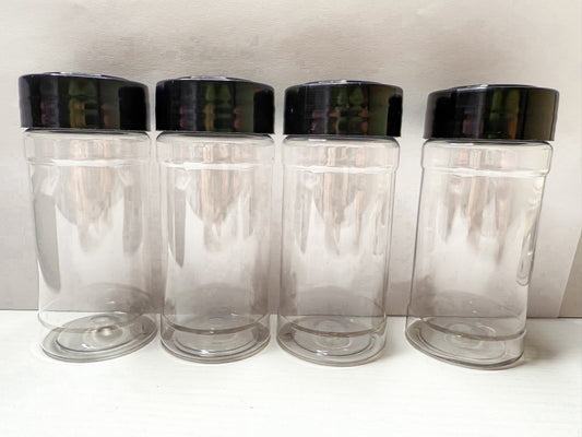 4oz Clear Round Plastic Shakers