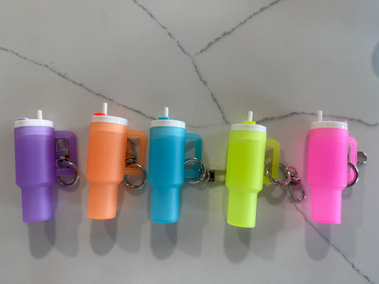 Glow in the Dark Tumbler Keychains
