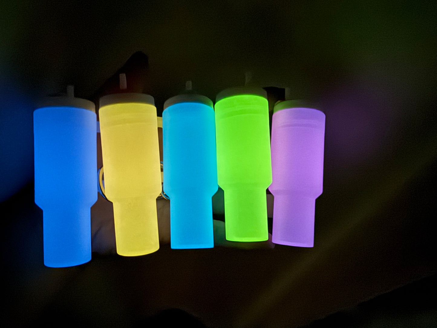 Glow in the Dark Tumbler Keychains