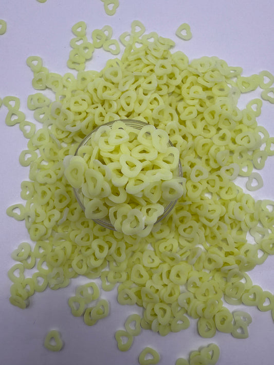 Yellow Hearts (Glow in the Dark)