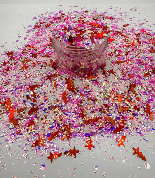 Candy Cane (Bubble Glitter)